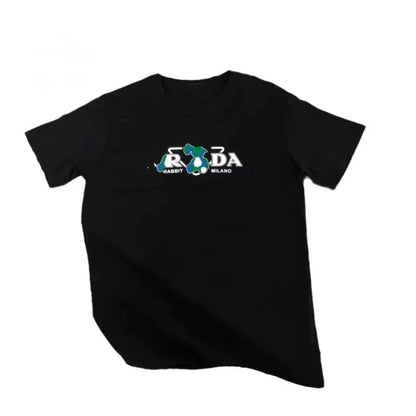 Letter Print Cotton Tee