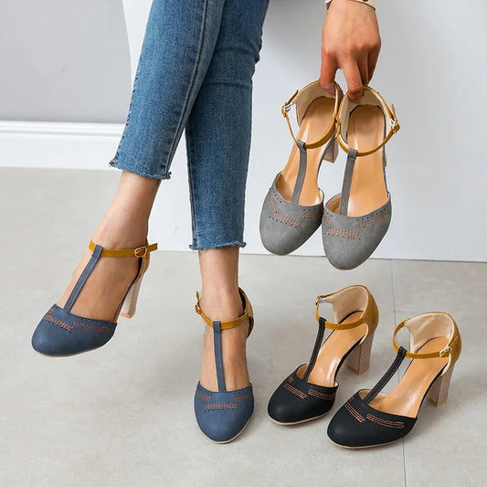 Luxury T-Tied Platform Wedding Pumps