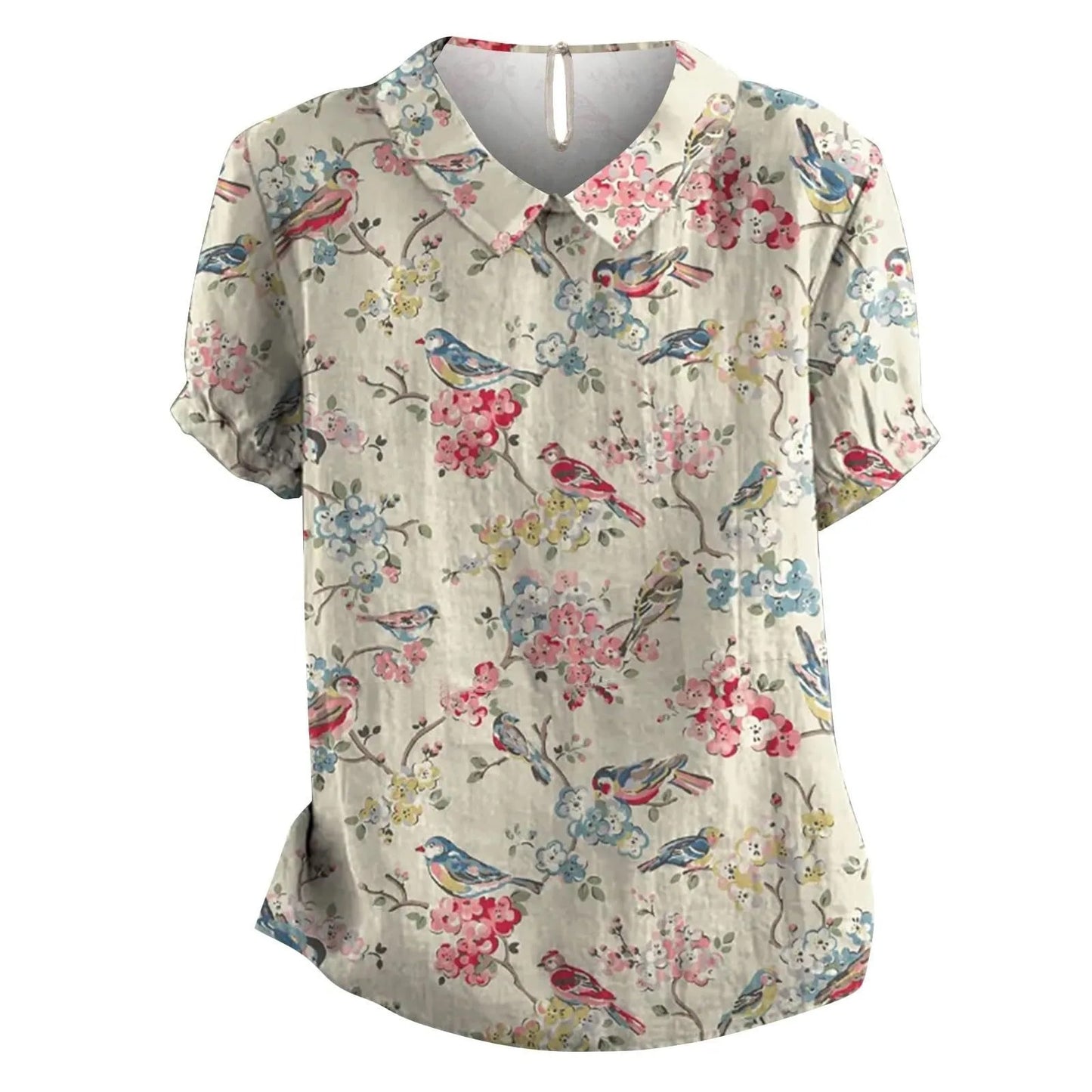 Artistic Flower Vintage Tee