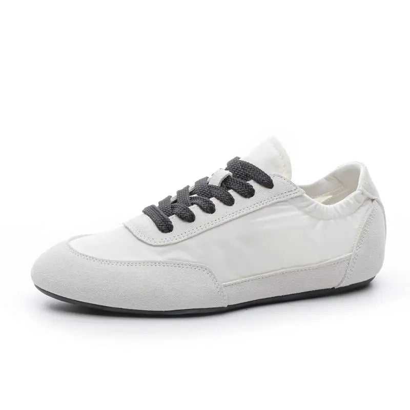 Velvet Glow Suede Lace-Up Sneakers