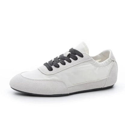 Velvet Glow Suede Lace-Up Sneakers