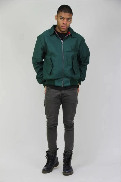 Sleek Stand Collar Windbreaker for Men
