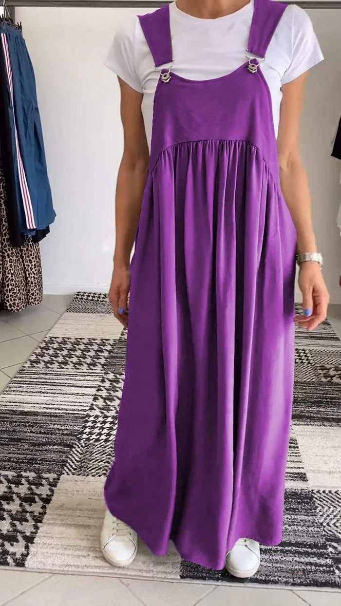 Flowy Linen Sleeveless Dress & Skirt