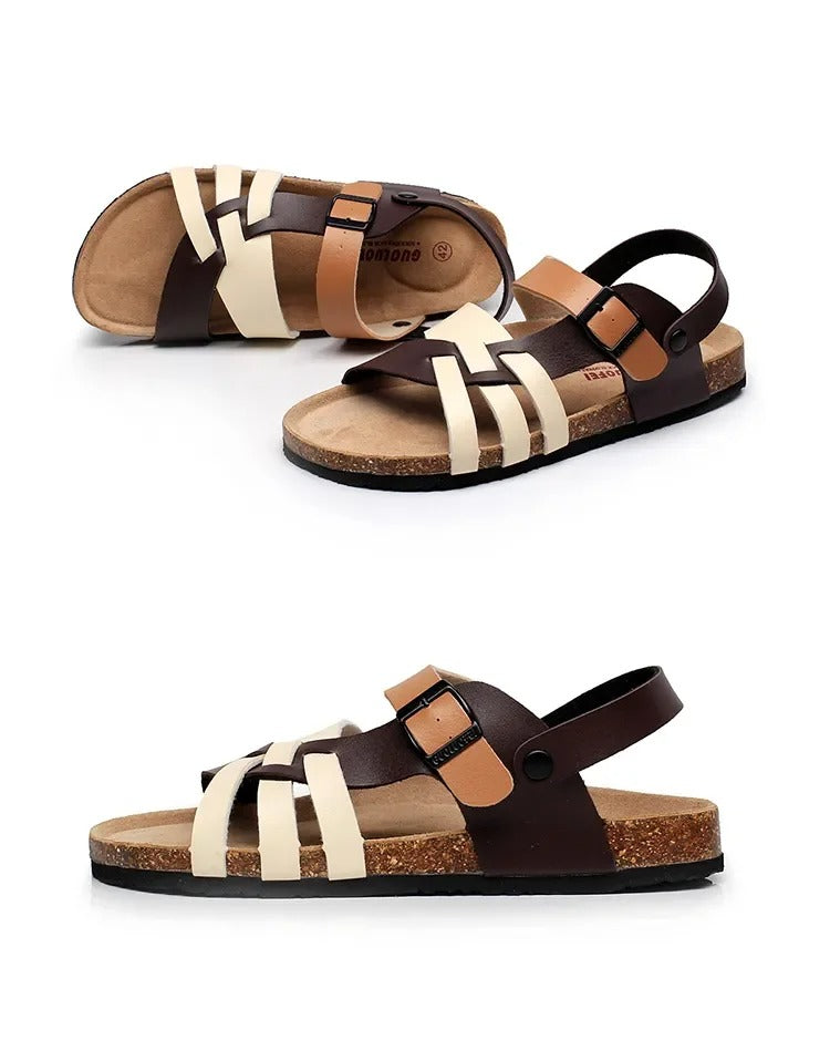 Roman Style Leather Strap Sandals