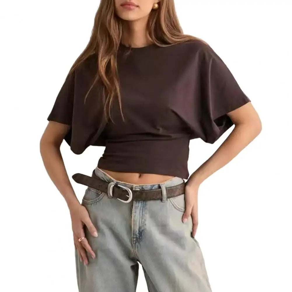 Breathable Solid Color Summer Tee