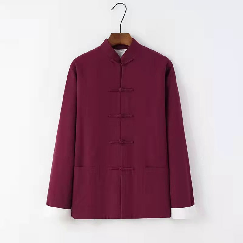 Elegant Hanfu Lay Buddhist Winter Shirt Coat