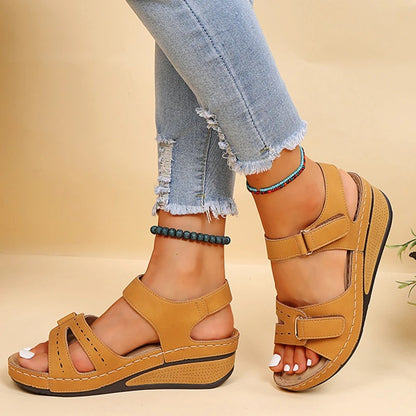 Soft Stride Wedge Sandals