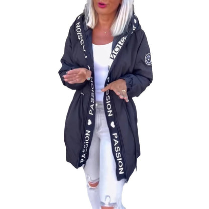 Women's Hooded  Zipper Jacket