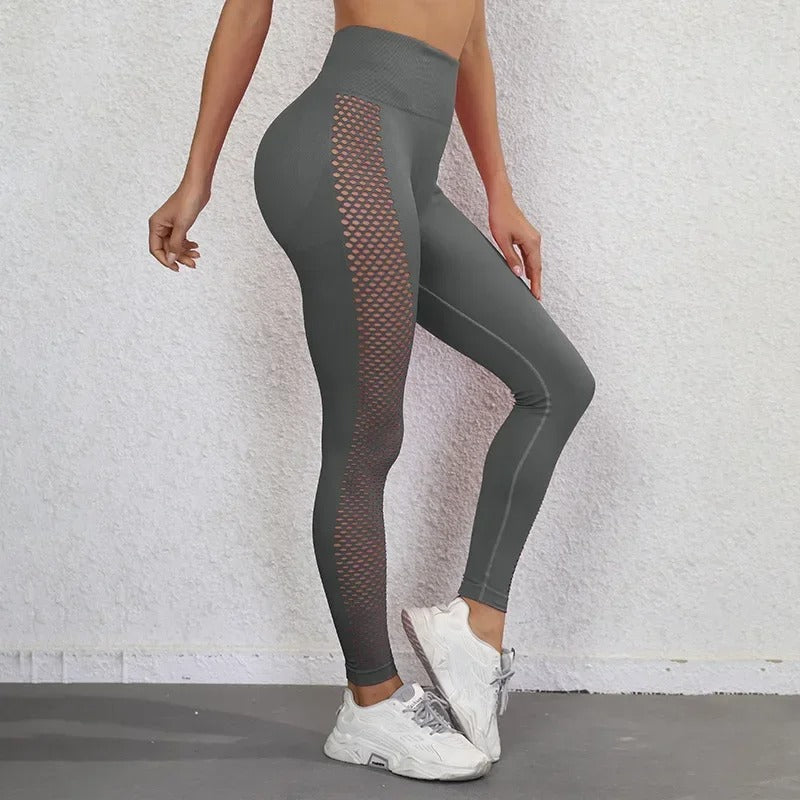 Sexy Hollow Out High Waist Leggings