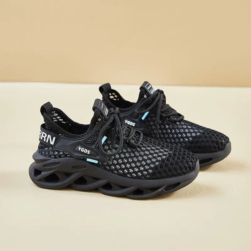Crossover Hollow Knit Sneakers