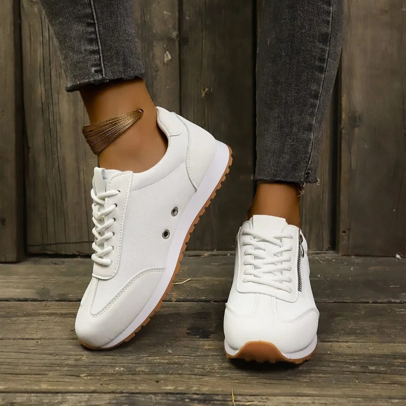 Comfort Lace Up Flat Women's Sneakers