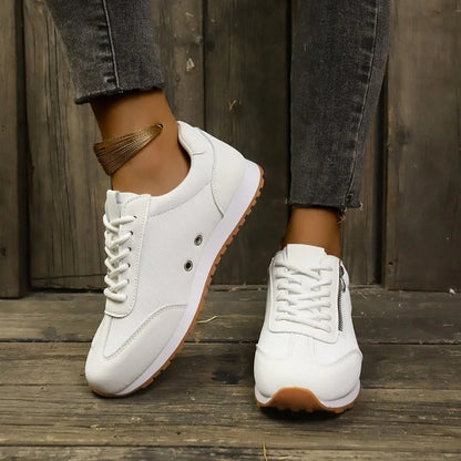 Comfort Lace Up Flat Women's Sneakers