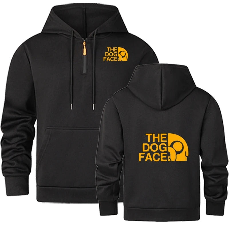 Men's Semi Zipper Casual Hoodie