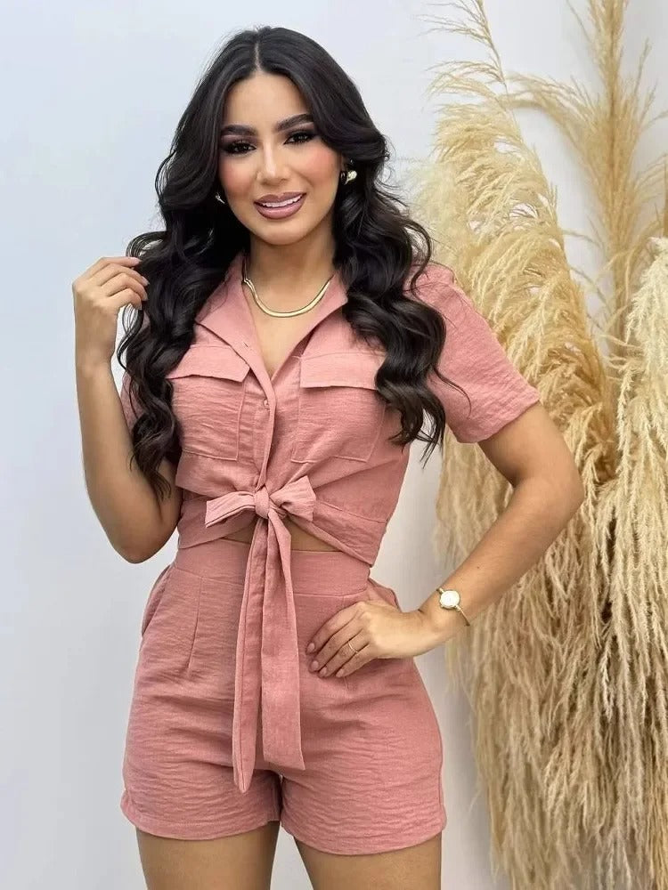 Summer Pocket Shorts Set