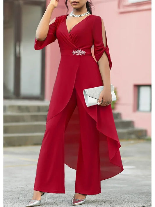 Chiffon Evening Gown Set