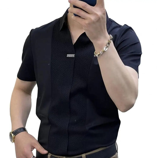 Modern Solid Color Business Shirt