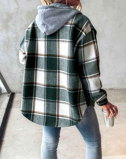 Plaid Street Style Hoodie