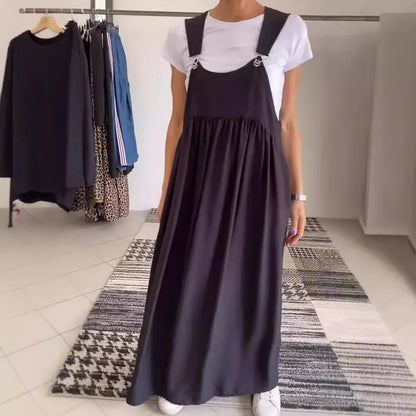 Flowy Linen Sleeveless Dress & Skirt
