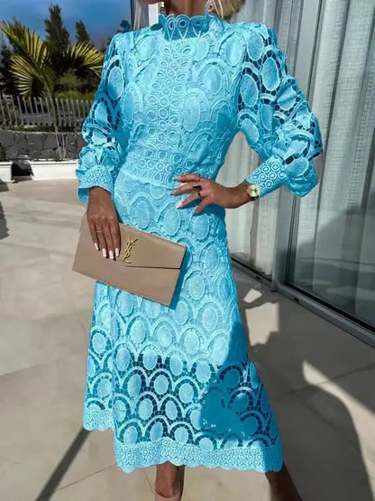 Lunaria Lace Puff Dress