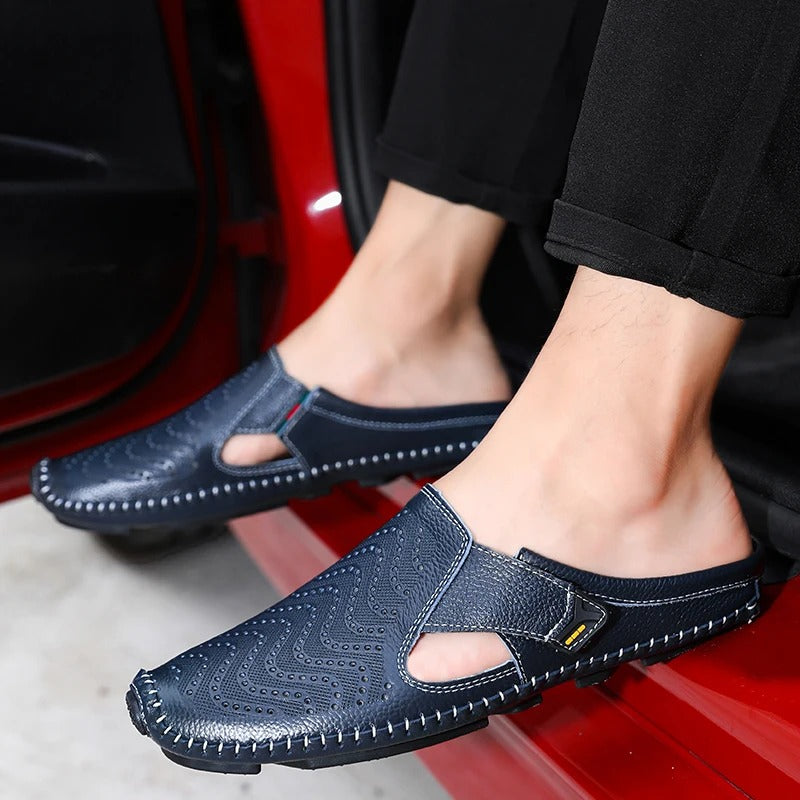 UrbanDrive Leather Mules