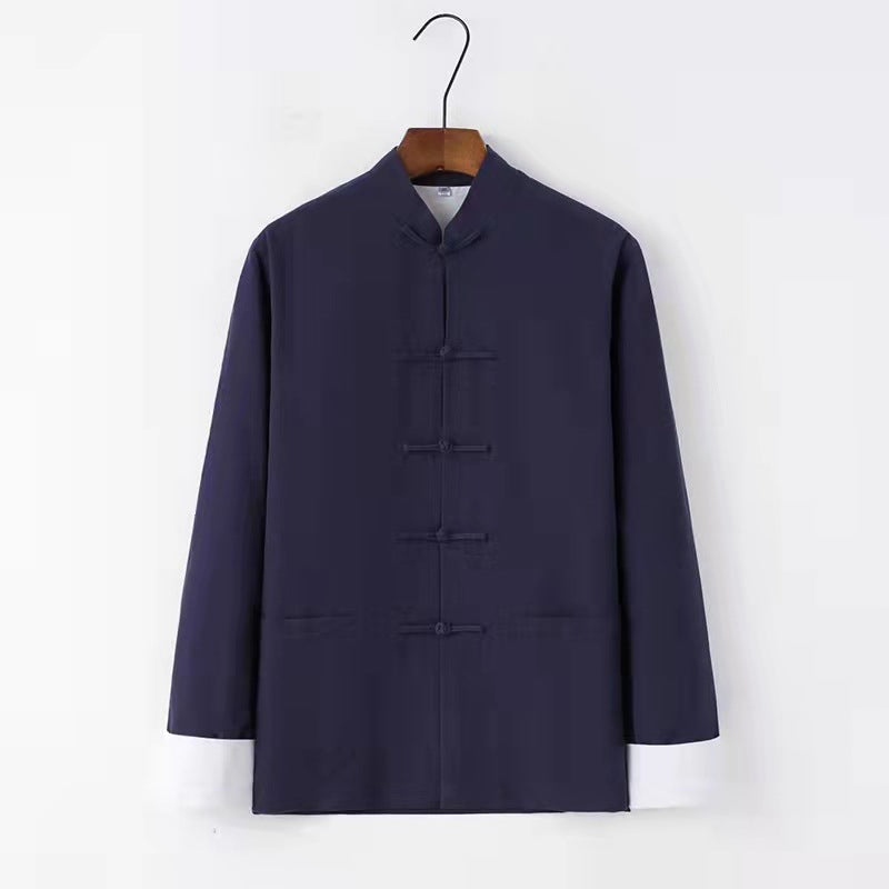 Elegant Hanfu Lay Buddhist Winter Shirt Coat