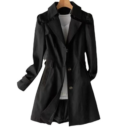 Slim Fit Double-Breasted Mid Coat
