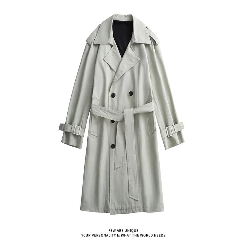 Brit Chic Men's Knee-Length Overcoat