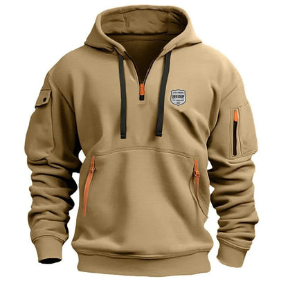 Urban Edge Zipper Pocket Hoodie