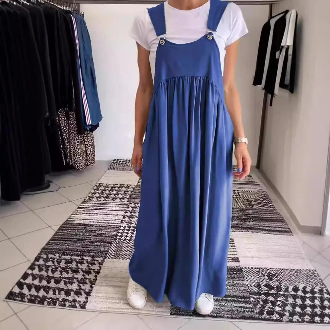 Flowy Linen Sleeveless Dress & Skirt