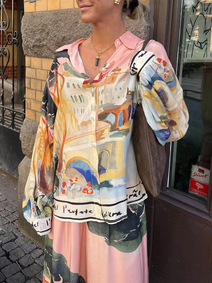 Printed Chic 2-Piece Suit