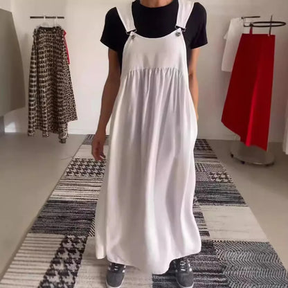 Flowy Linen Sleeveless Dress & Skirt