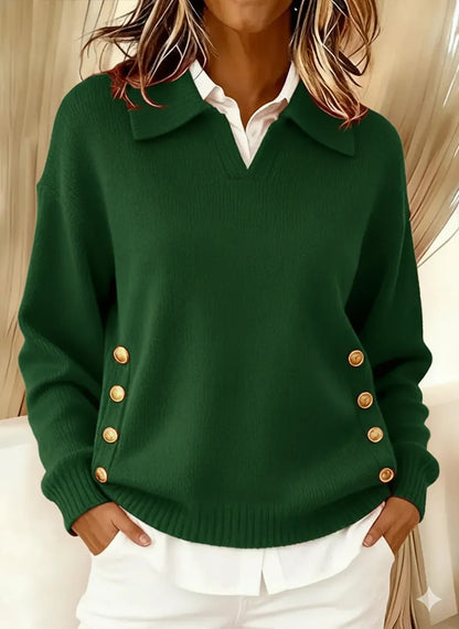 Collar Pullover Women's Long Sleeve