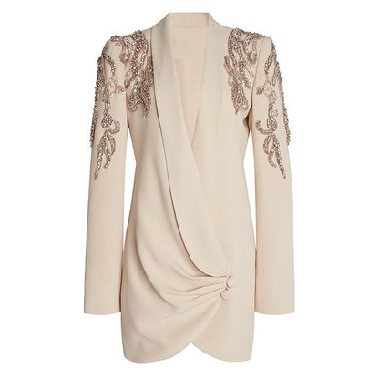 Women’s Heavy Industry Beaded Diamond Collar Dress