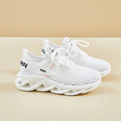 Crossover Hollow Knit Sneakers