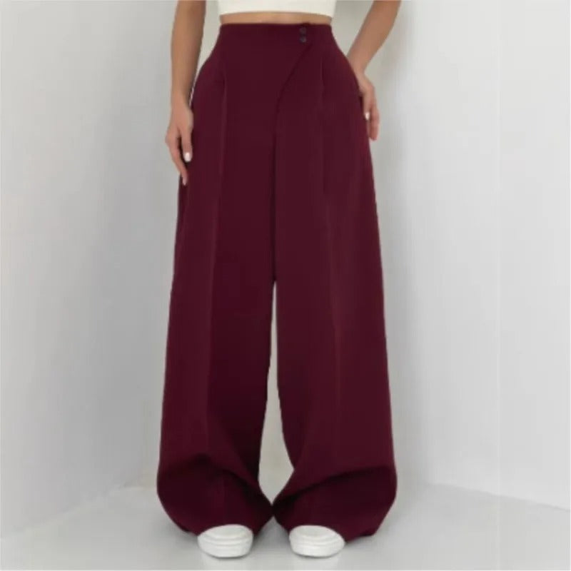 Chic Slim Wide-Leg Office Pants