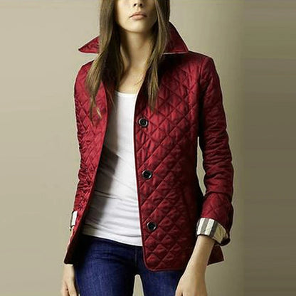Vintage Slim Fit Lapel Down Coat