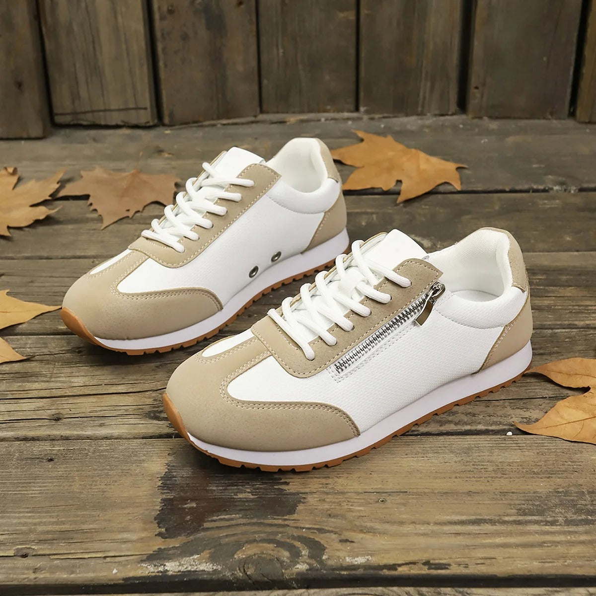 Comfort Lace Up Flat Women's Sneakers