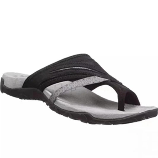 Color Block Closed Toe Flat Slippers