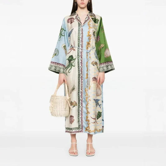Luxe Ease Linen Cardigan Dress