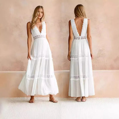 Elegant Lace Bohemian Dress