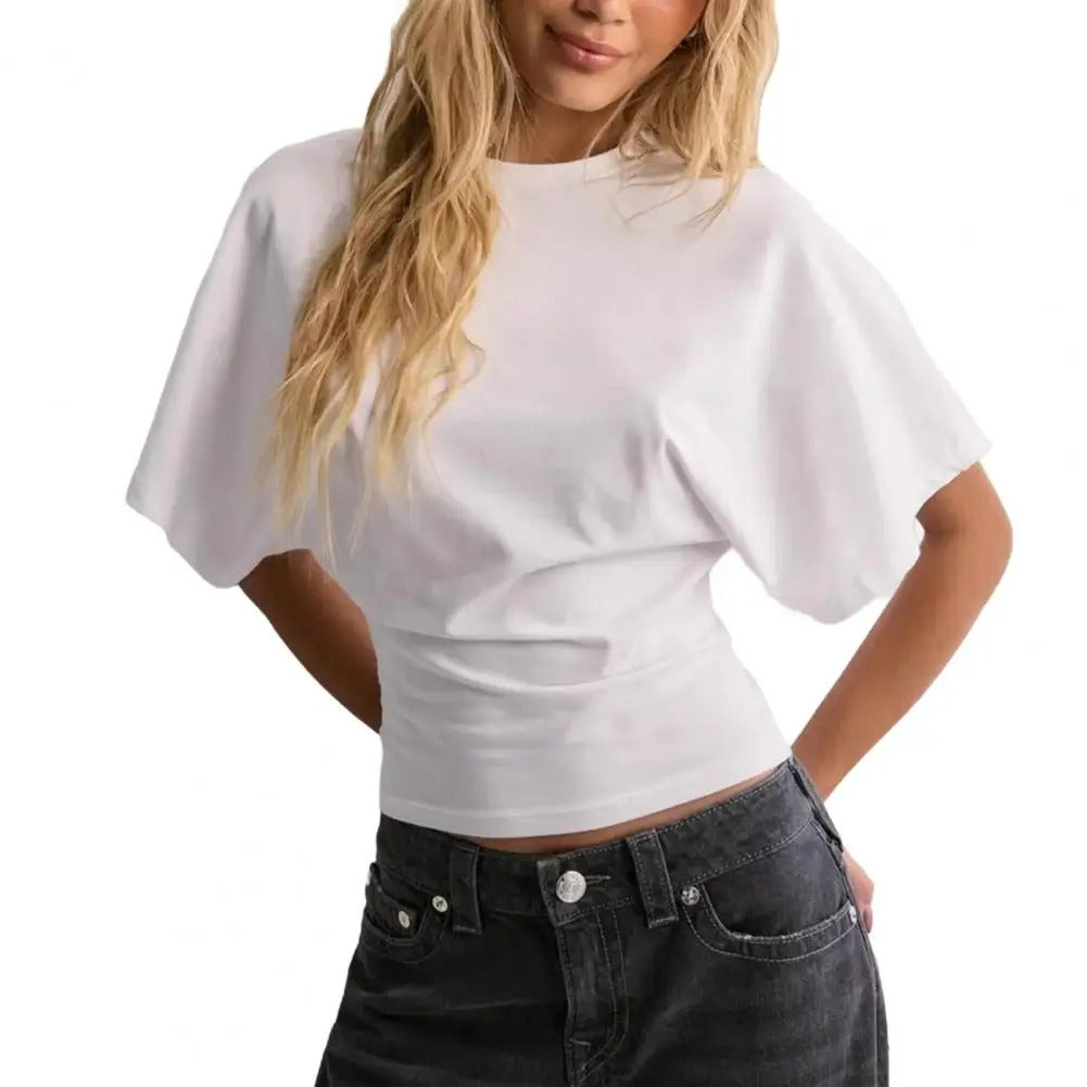 Breathable Solid Color Summer Tee