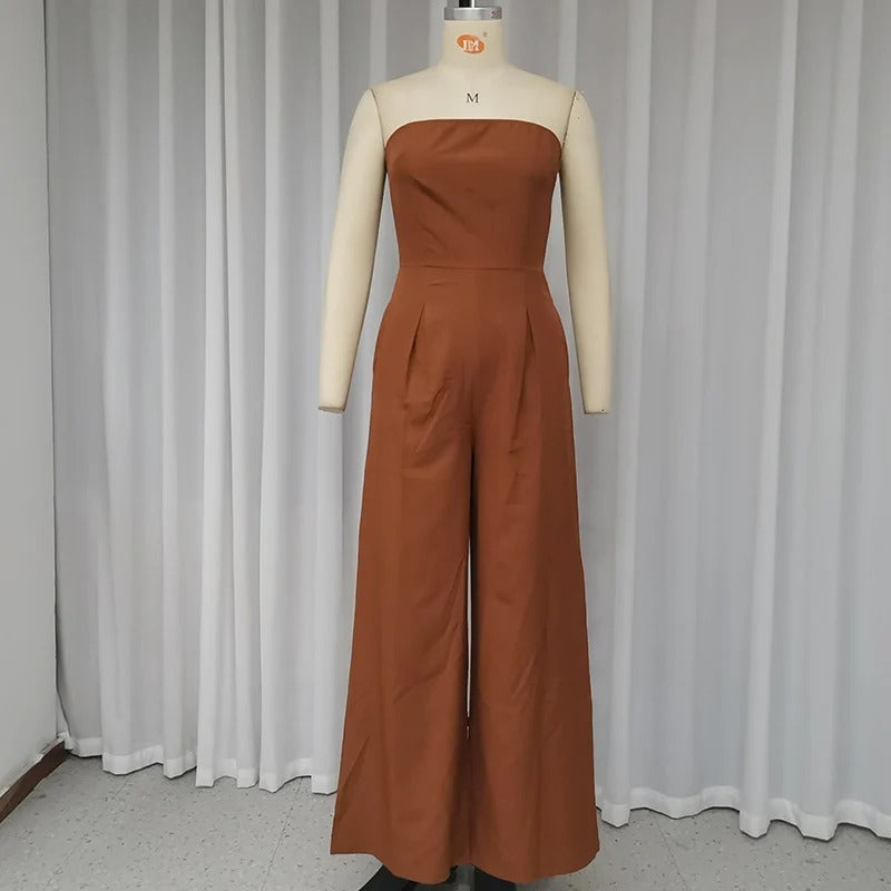 Wefads Strapless Jumpsuit