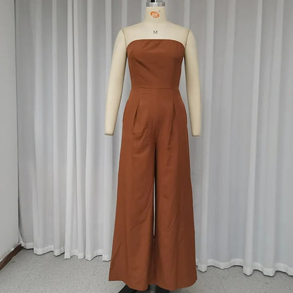 Wefads Strapless Jumpsuit