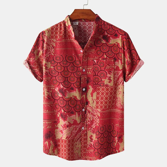Boho Geometric Beach Shirt
