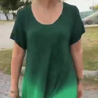 Luxe Flow Gradient Casual Dress