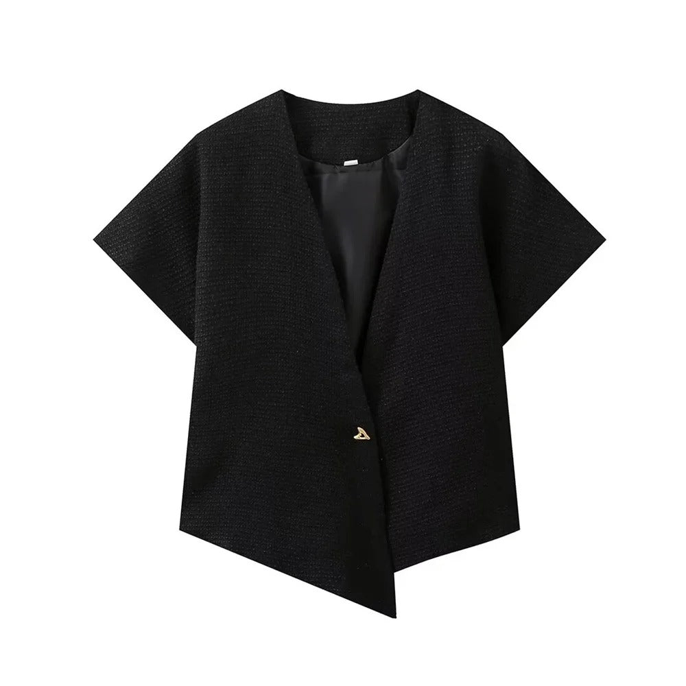 Asymmetric V-Neck Shirt