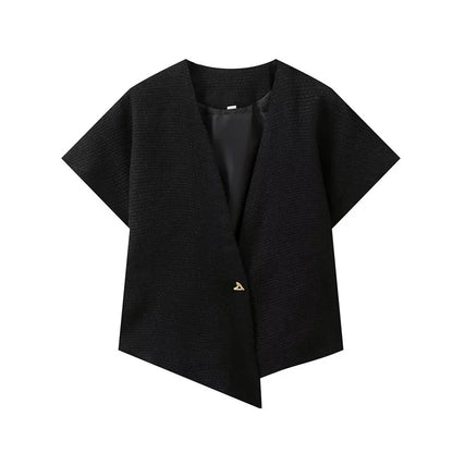 Asymmetric V-Neck Shirt