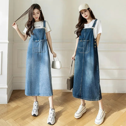 Backless Slim Denim Dress for Women