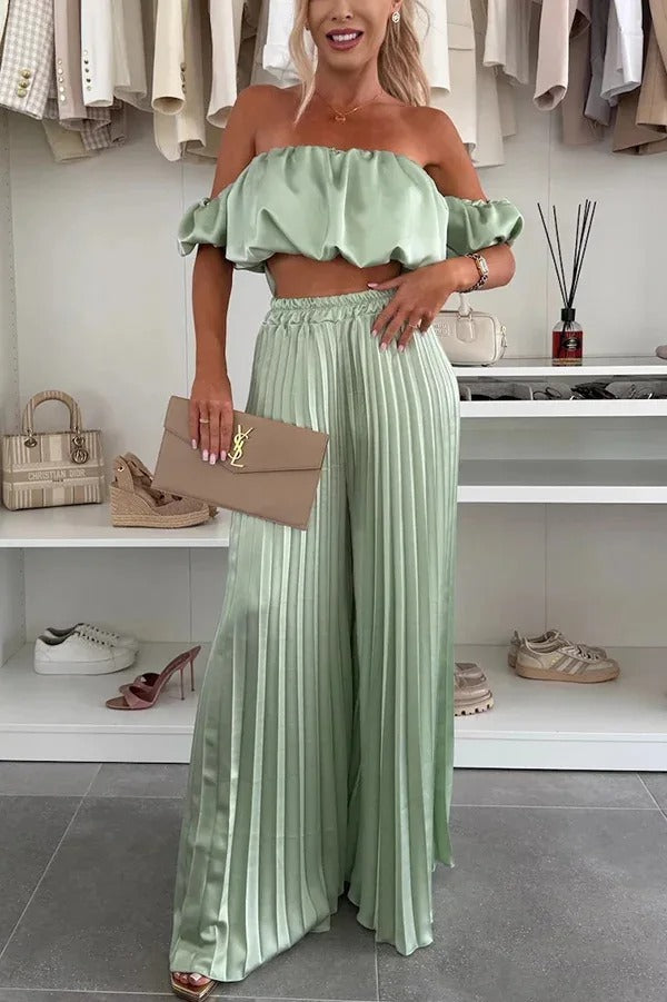 Off-Shoulder Tube Top Set