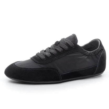 Velvet Glow Suede Lace-Up Sneakers